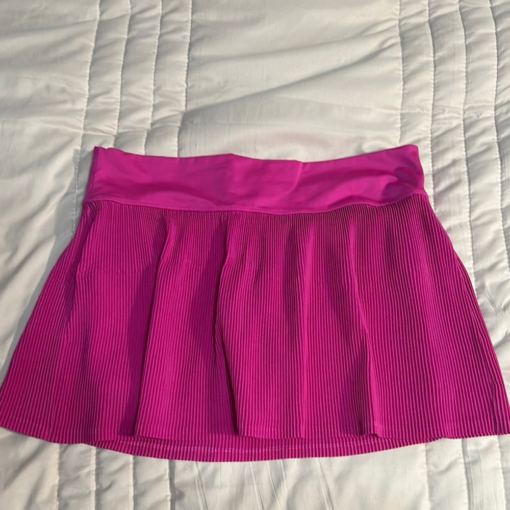 All In Motion Pink Pleated Athletic Skort Women’s Large Active Built-In Shorts